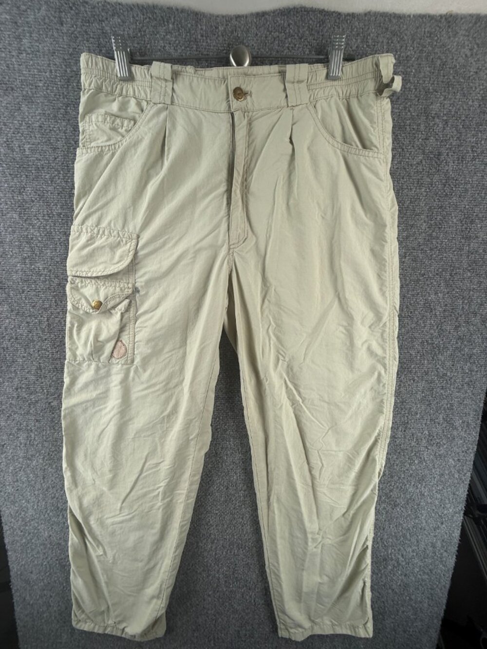 Fjallraven Portugal 38 Pants Hiking Men Beige 62012 Nylon Blend ACTL 33X28